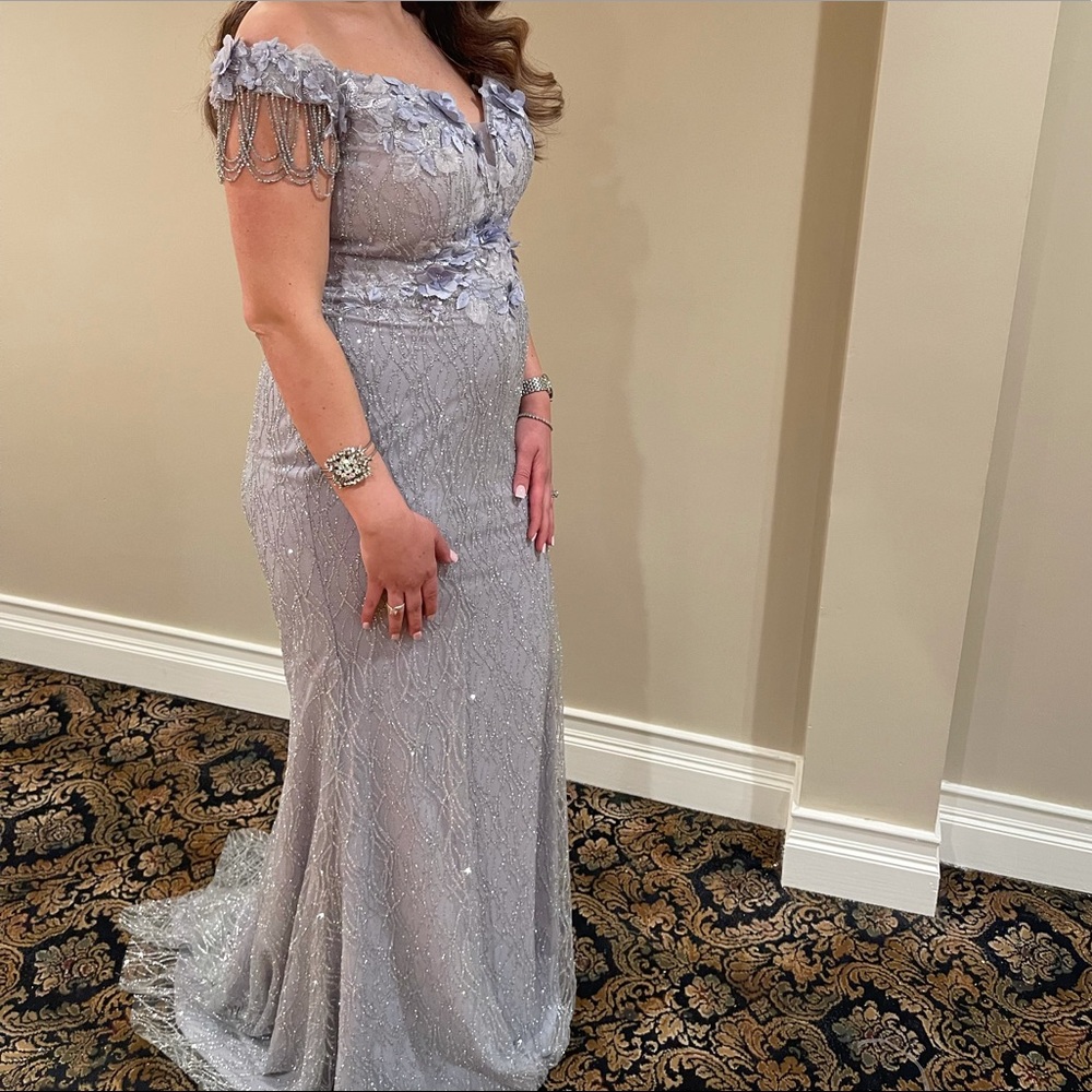 Stunning Lavender & silver Portia&Scarlett dress - Picture 4 of 8